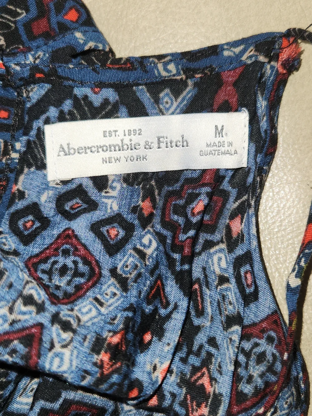 Abercrombie Cold Shoulder Paisley Boho Bell Sleeve Dress M